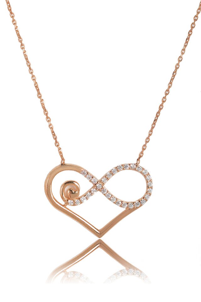 Esli Kalp Kolye - Rose