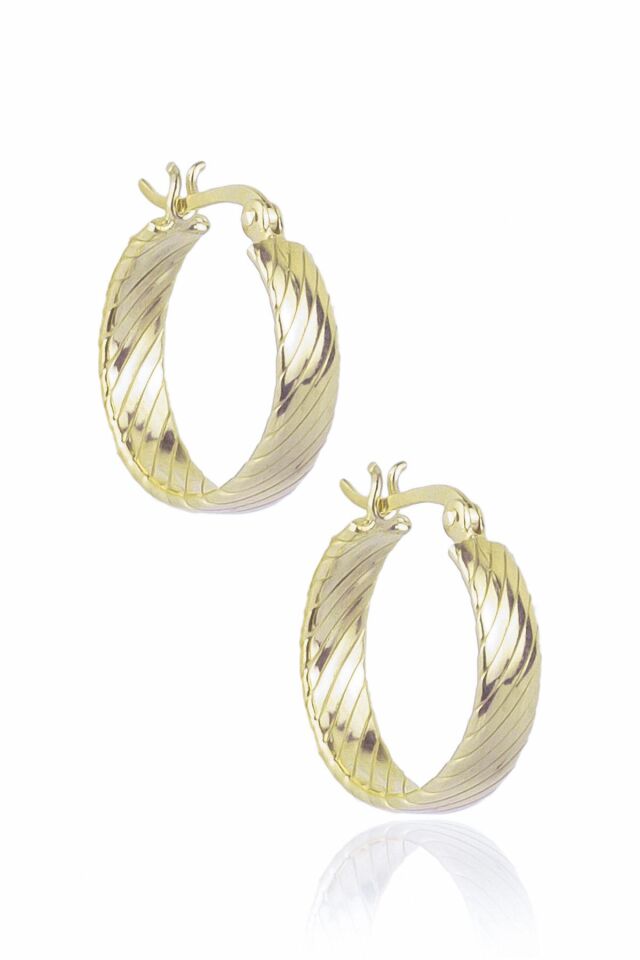 Yatsı Burma Küpe - Sarı