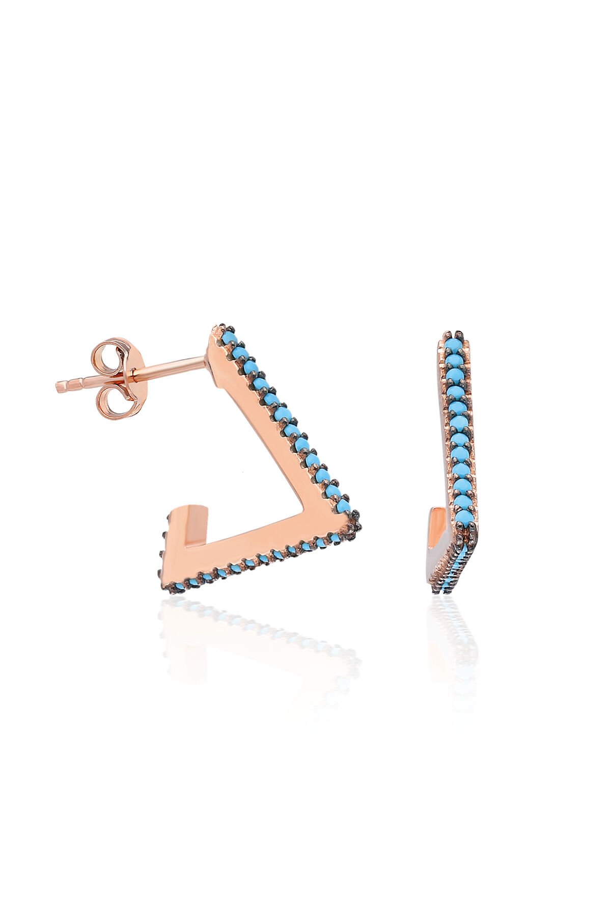 Firuze V Küpe - Rose