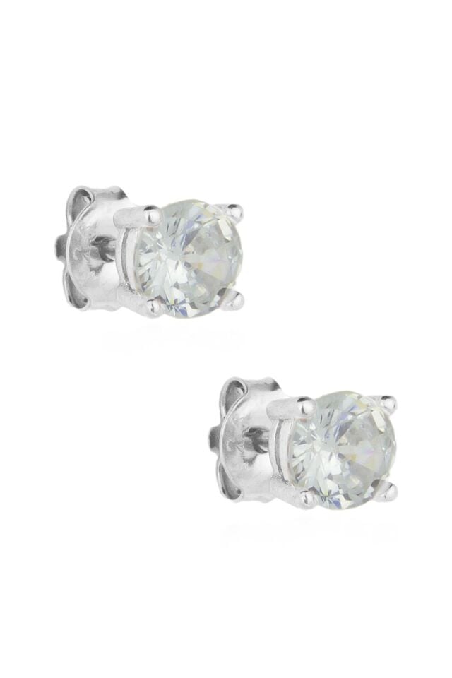 Tektaş Küpe - Gümüş Rengi