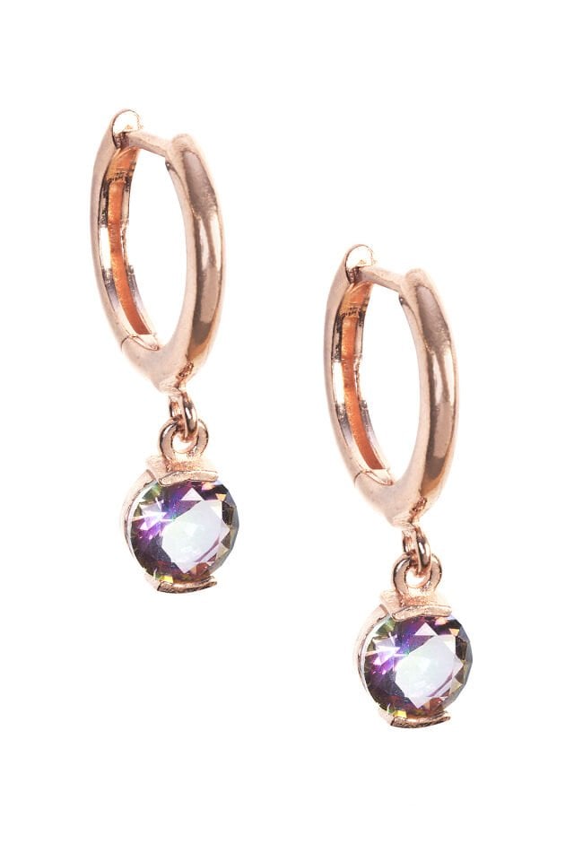 Emperyıl Topaz Küpe - Rose