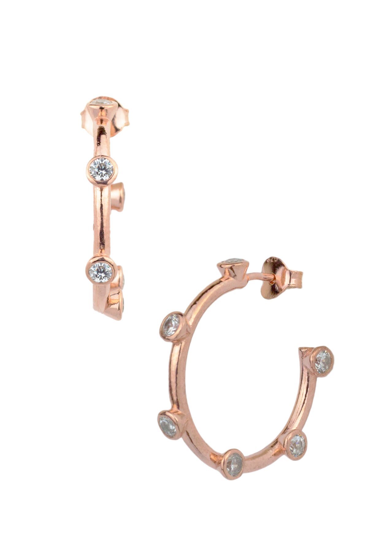 Dövmeli Halka Küpe - Rose