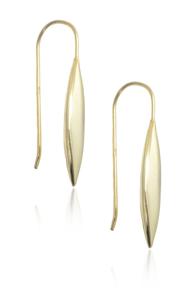 Gold Badem Model 925 Ayar Gümüş Küpe