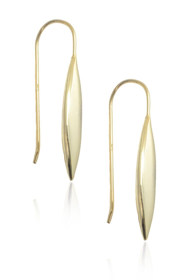 Gold Badem Model 925 Ayar Gümüş Küpe