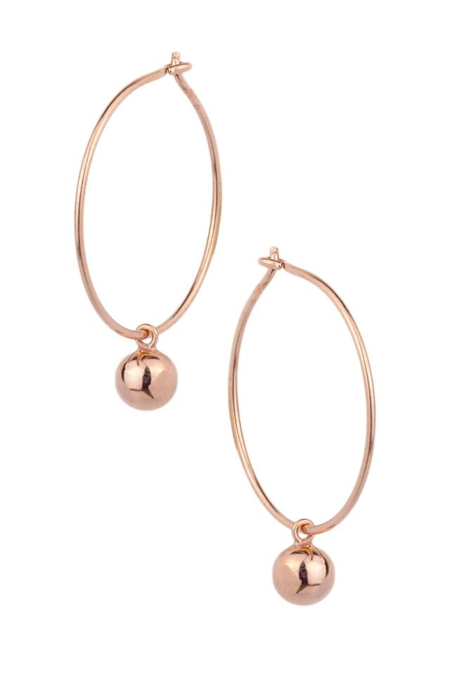 Sallantılı Top Küpe - Rose