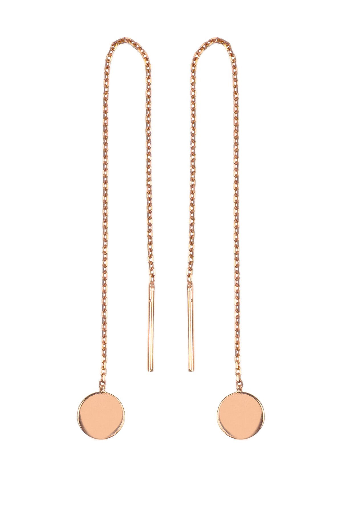 Yuvarlak Küpe - Rose