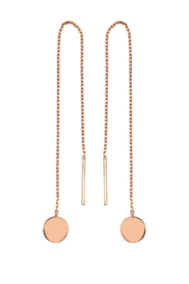 Yuvarlak Küpe - Rose