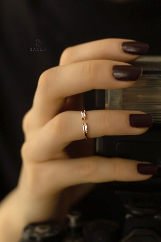 Taşlı Eklem Yüzüğü 925 Ayar Ayarlanabilir Gümüş Yüzük