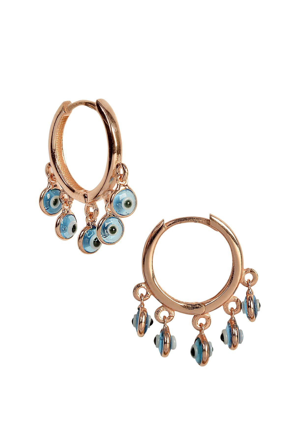 Nazar Boncuklu Küpe - Rose