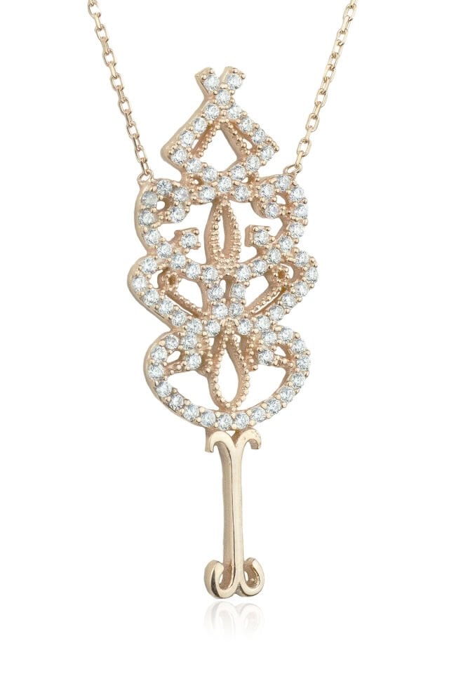 El Vedud Kolye - Rose Gümüş