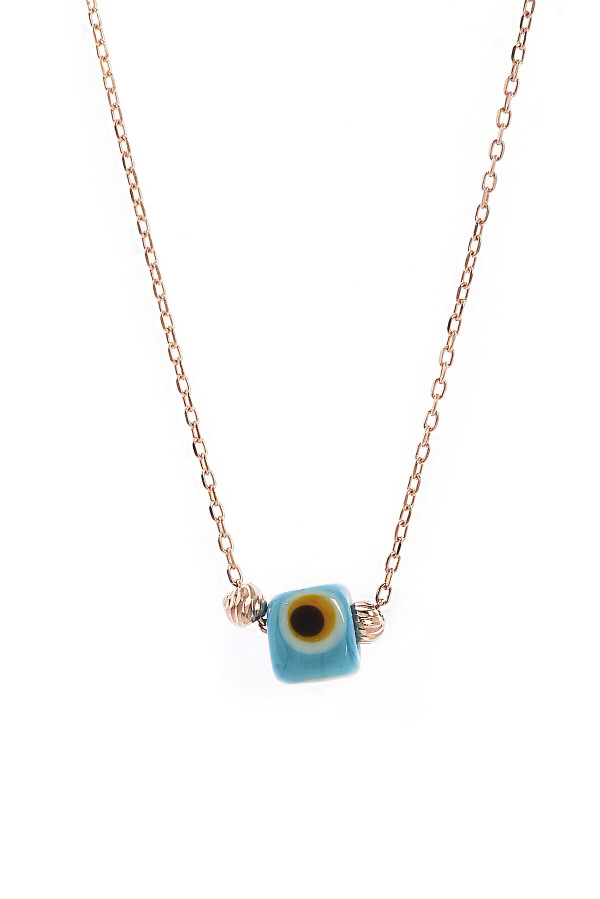 Nazar Boncuklu Kolye - Rose