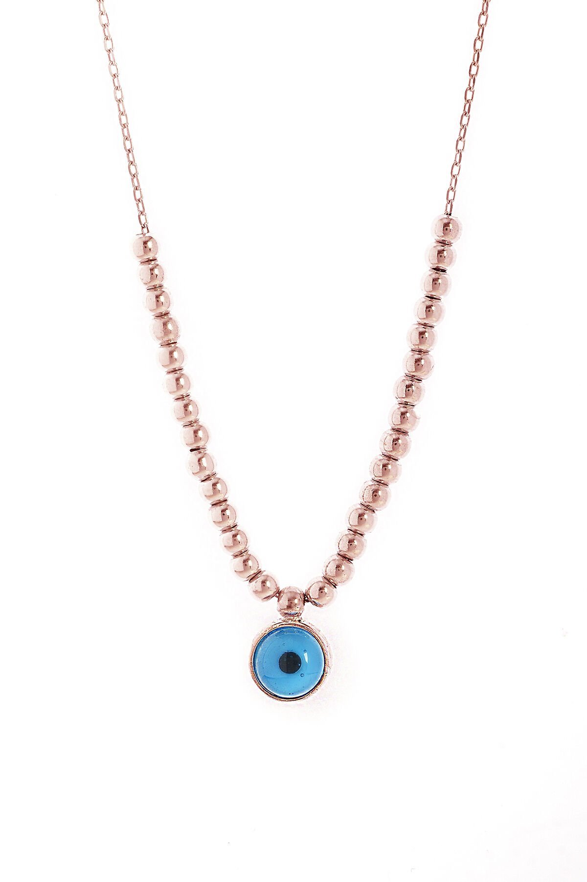 Nazar Boncuklu Kolye - Rose