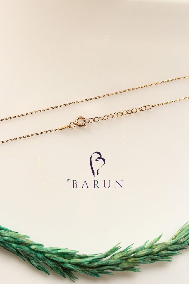 Neon Şimşek Model Mineli 925 Ayar Gümüş Kolye