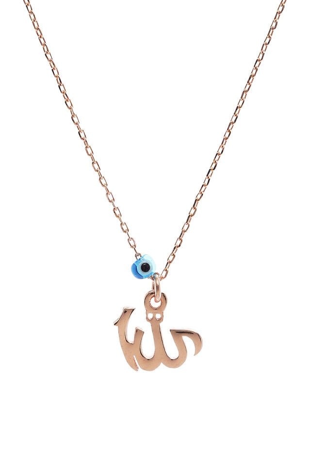 Nazar Boncuklu Kolye - Rose