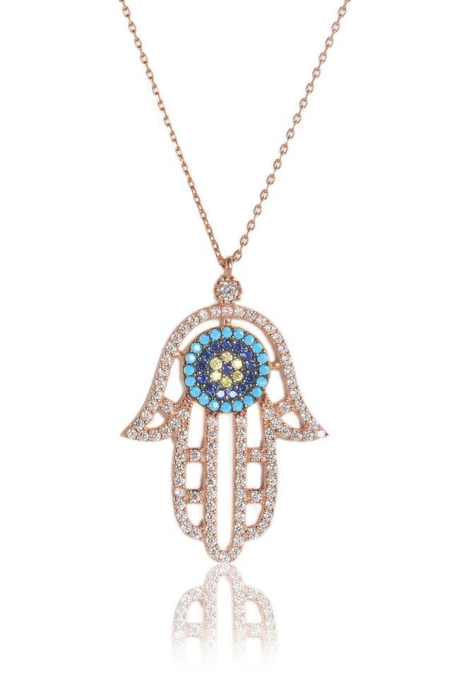 Fatma'nın Eli Kolye - Rose KL-0200