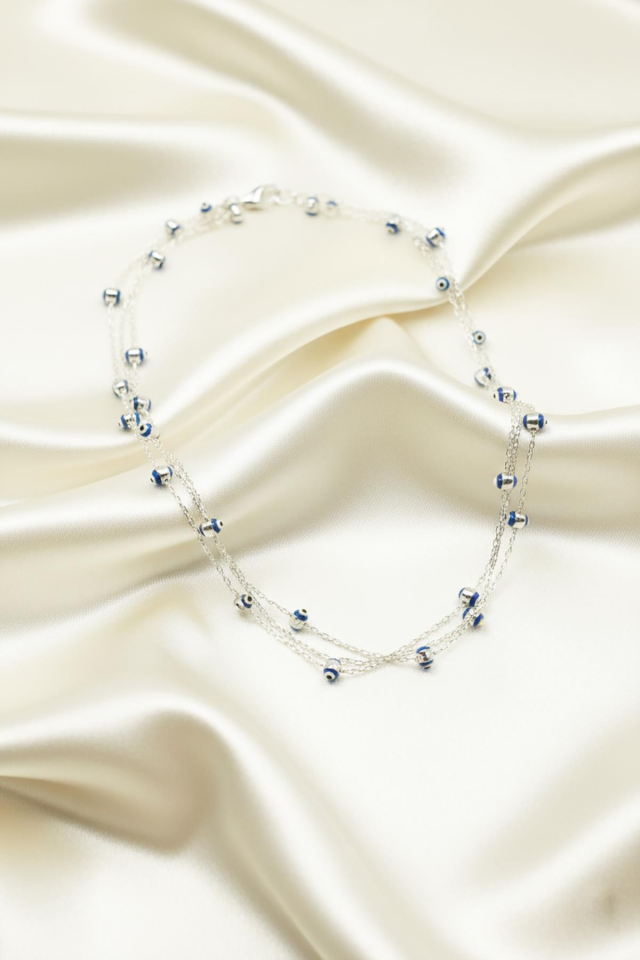 Nazar Boncuklu Kolye - Rose