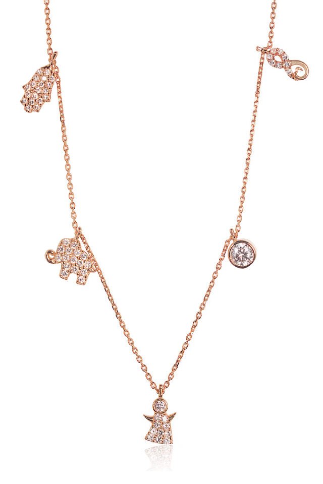 Şans Kolye - Rose-925 Ayar Gümüş