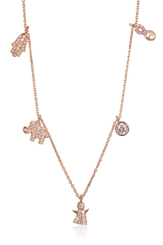 Şans Kolye - Rose-925 Ayar Gümüş