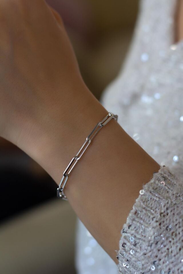 Zincir Bileklik Gümüş 925 Ayar Gümüş Bileklik