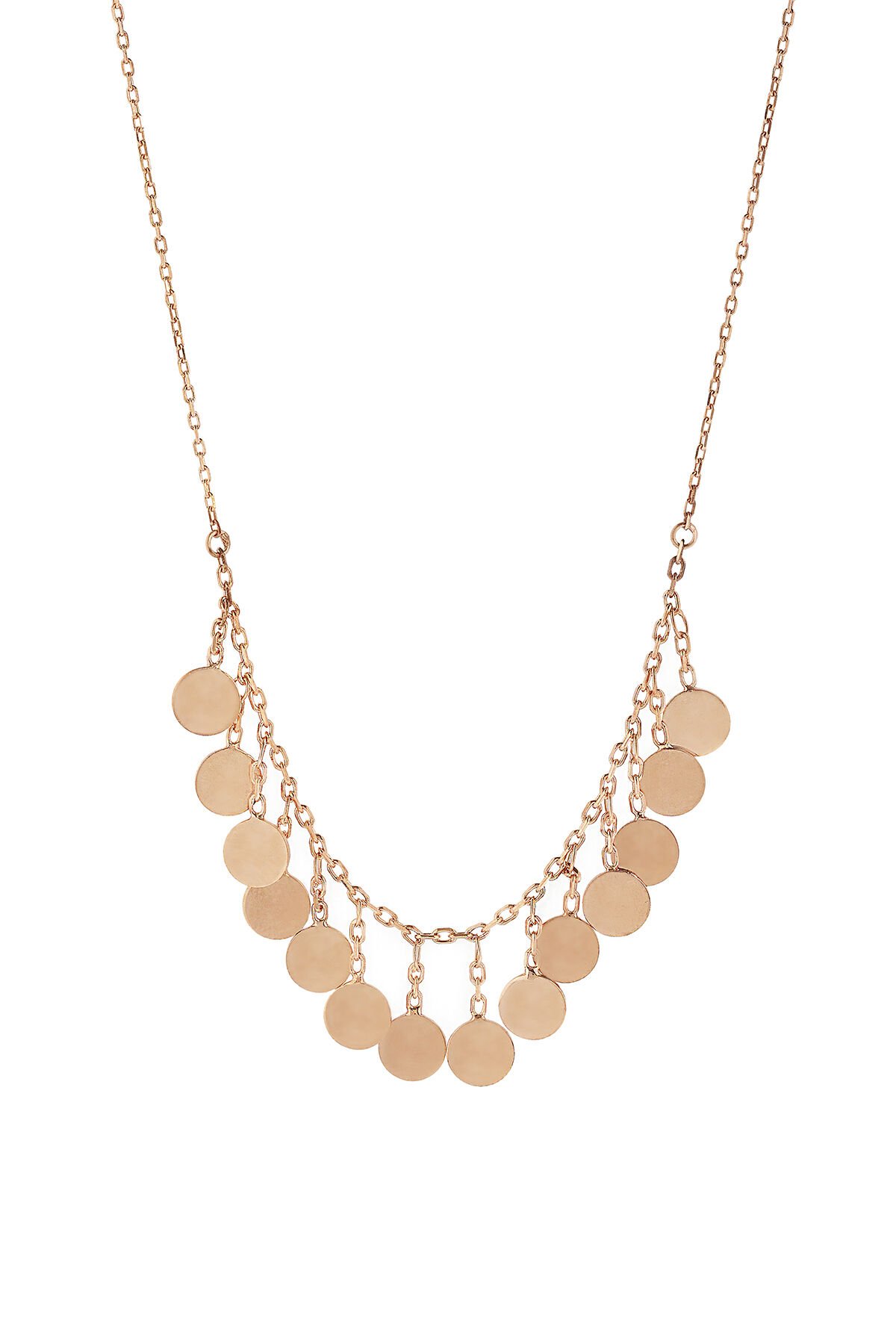 Çoklu Yuvarlak Kolye - Rose