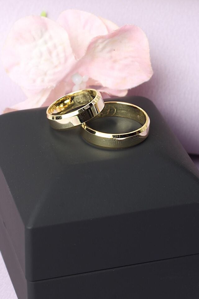 Alyans Kesme Gümüş Nişan Yüzüğü 925 Ayar Gümüş Alyans5 mm Sade Alyans Gümüş Yüzük