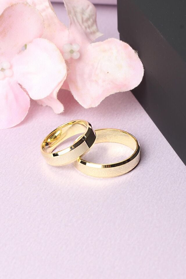 Alyans Kesme Gümüş Nişan Yüzüğü 925 Ayar Gümüş Alyans5 mm Sade Alyans Gümüş Yüzük