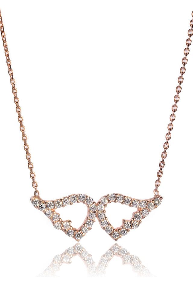 Melek Kanadı Kolye - Rose