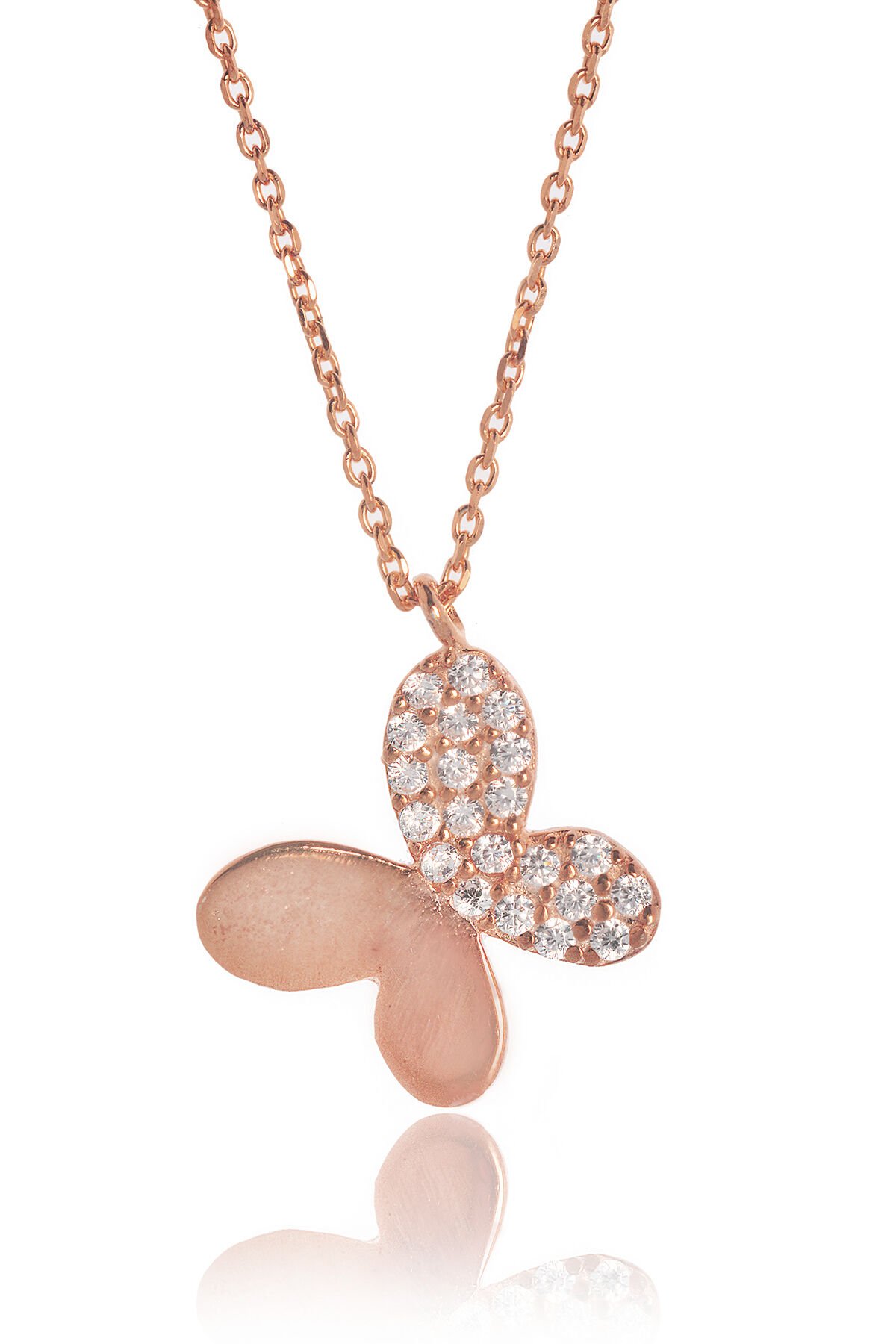 Kelebek Kolye - Rose