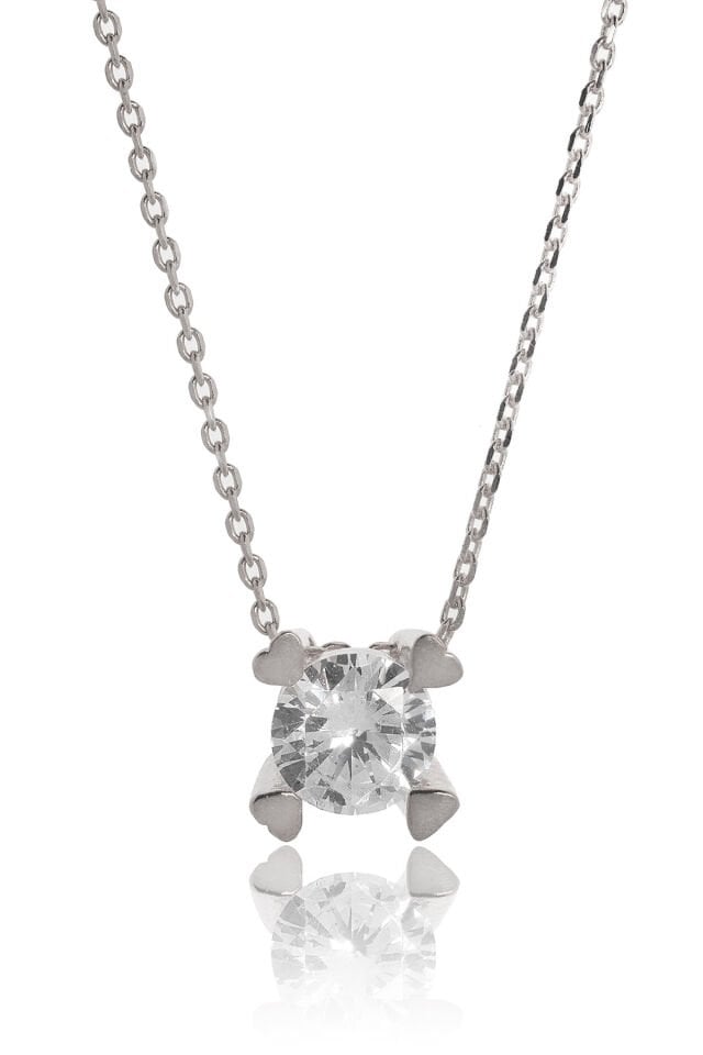 4 Kalpli Kolye - Gümüş Rengi