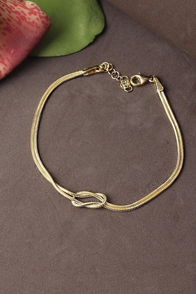 Düğüm Bileklik Sonsuzluk 925 Ayar Gümüş Zincir Bileklik