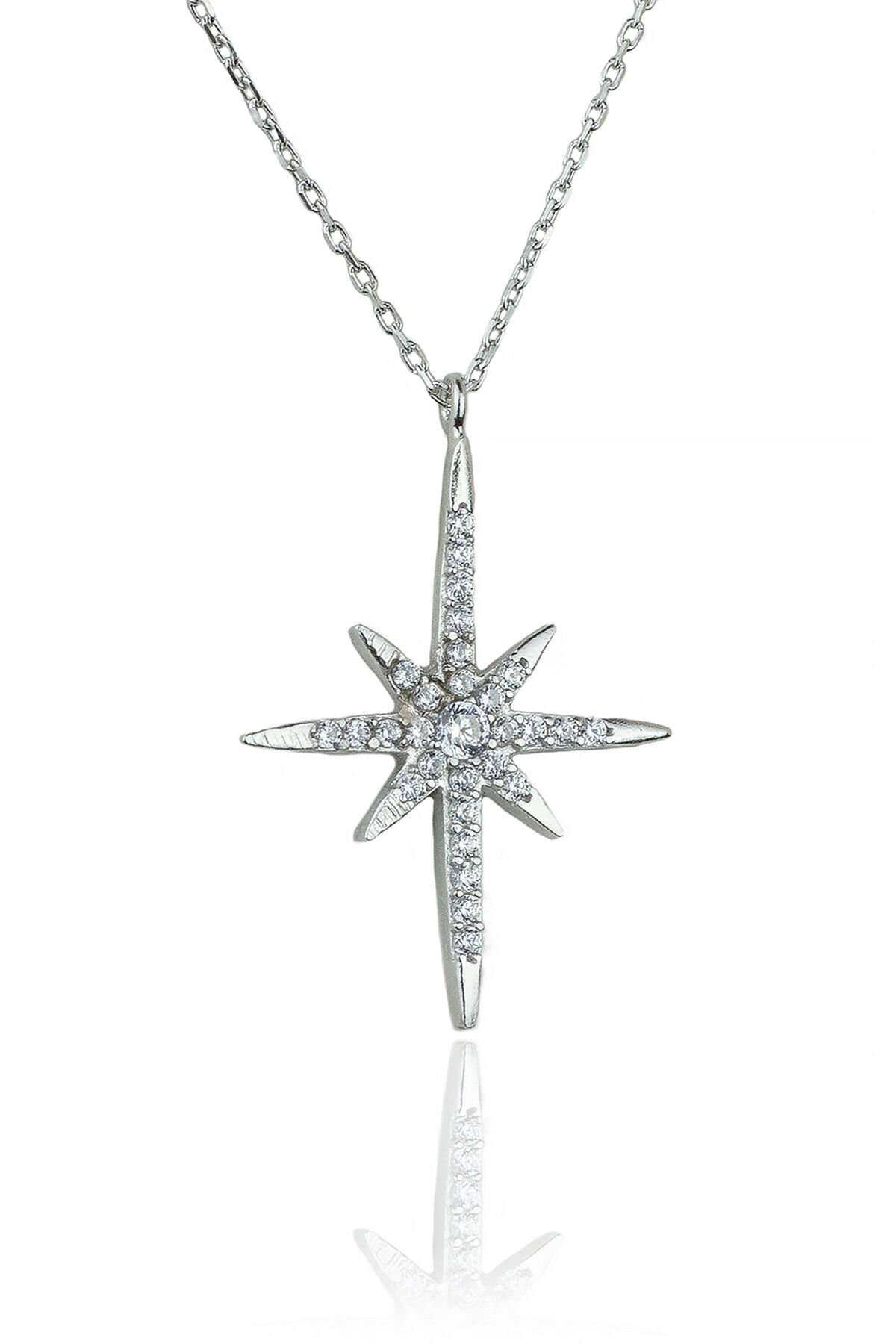 Yıldız Kolye - Gümüş Rengi