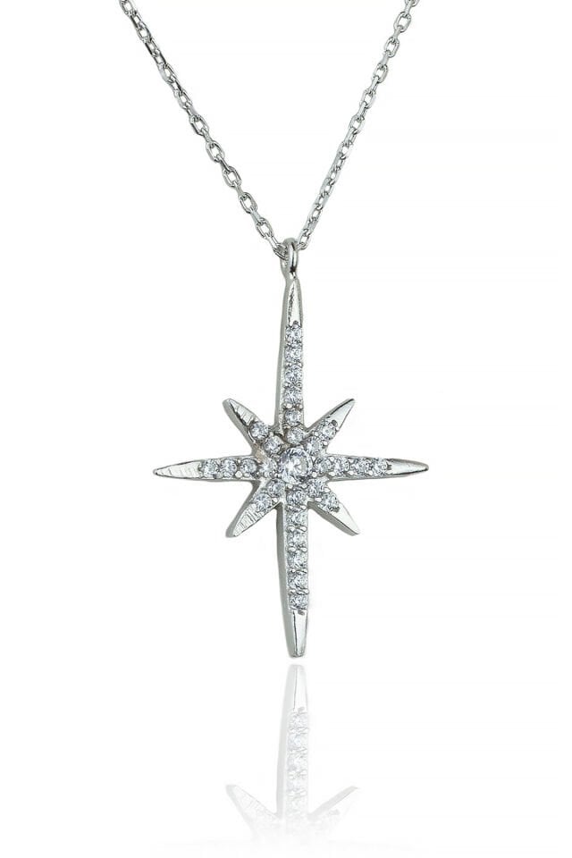 Yıldız Kolye - Gümüş Rengi