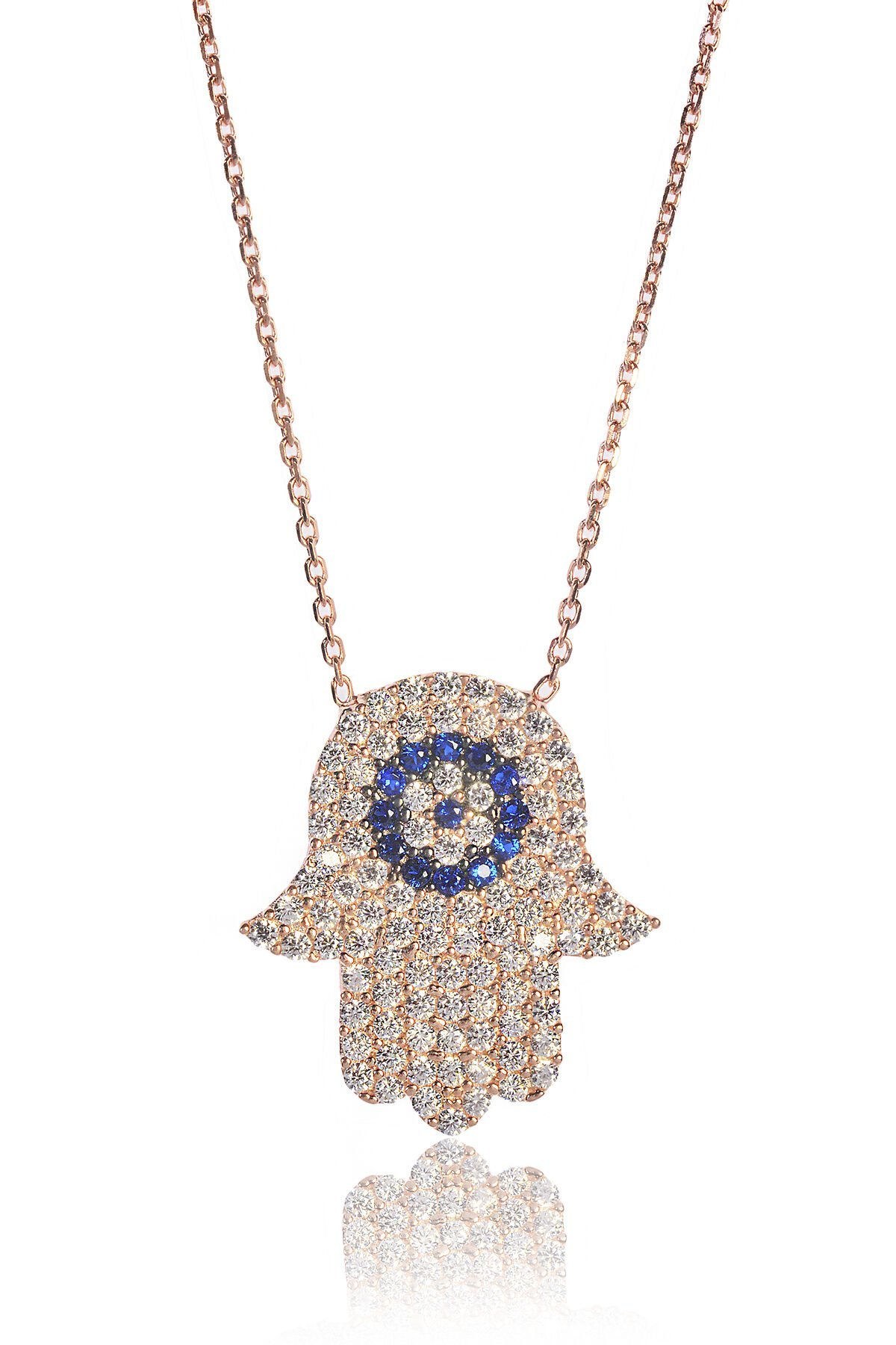 Fatma'nın Eli Nazar Göz Kolye - Rose