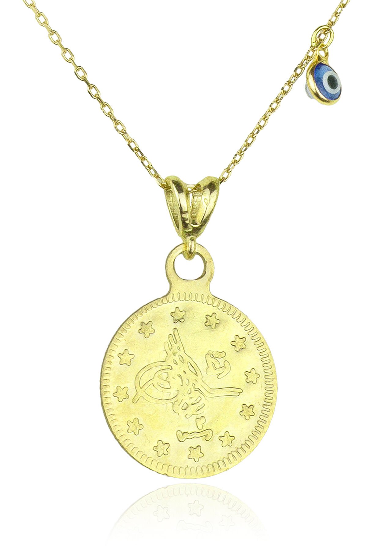Tuğralı Kolye - Sarı Altın