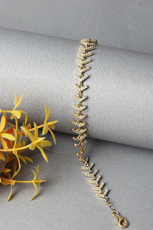 V Bileklik Gümüş Başak 925 Ayar Gümüş Bileklik