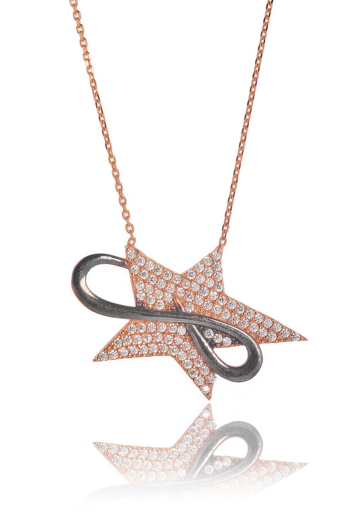 Esli Yıldız Kolye - Rose