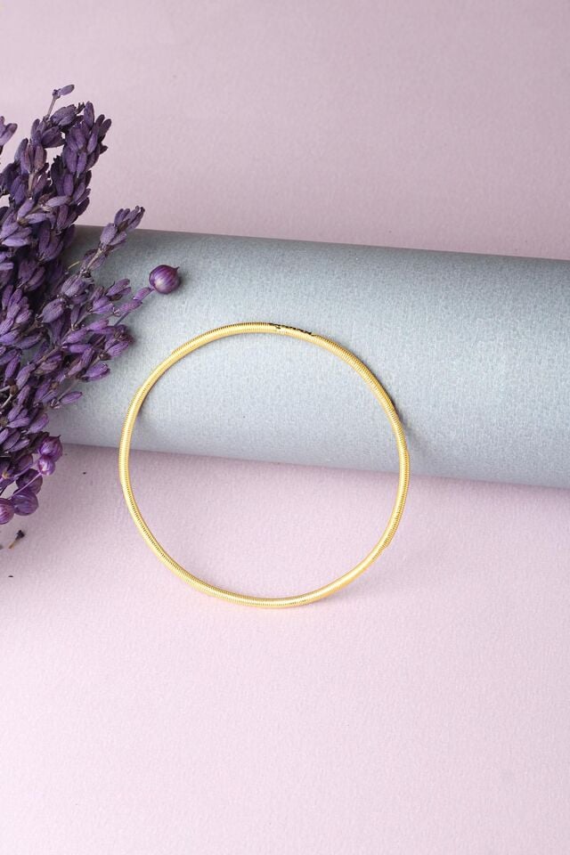 Ajda Bilezik Kibrit Çöpü Halka 925 Ayar Gümüş Bilezik