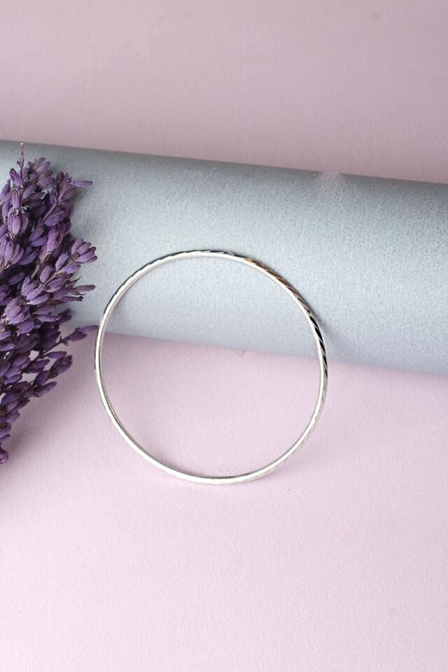 Ajda Burma Bilezik Kibrit Çöpü Halka 925 Ayar Gümüş