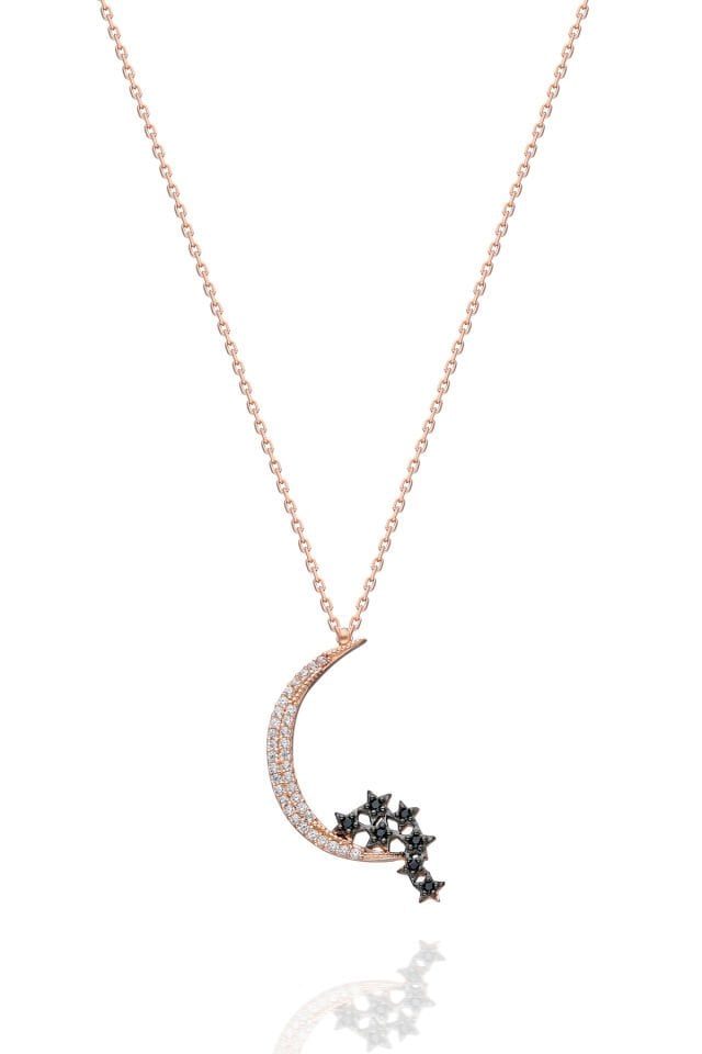Hilal Yıldız Kolye - Rose