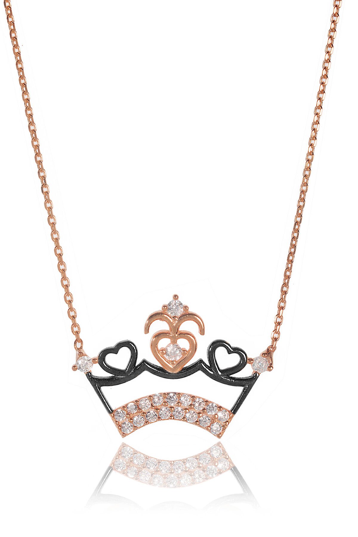 Kral Tacı Kolye - Rose