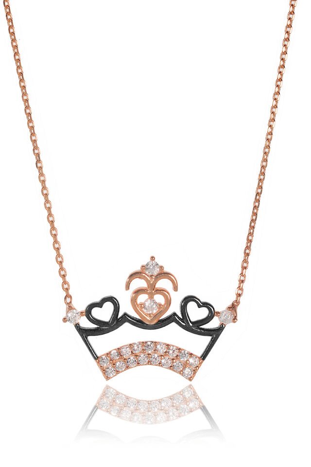 Kral Tacı Kolye - Rose