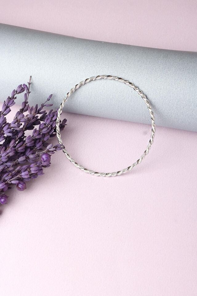 Ajda Bilezik Kibrit Çöpü Burma Halka 925 Ayar Gümüş Bilezik