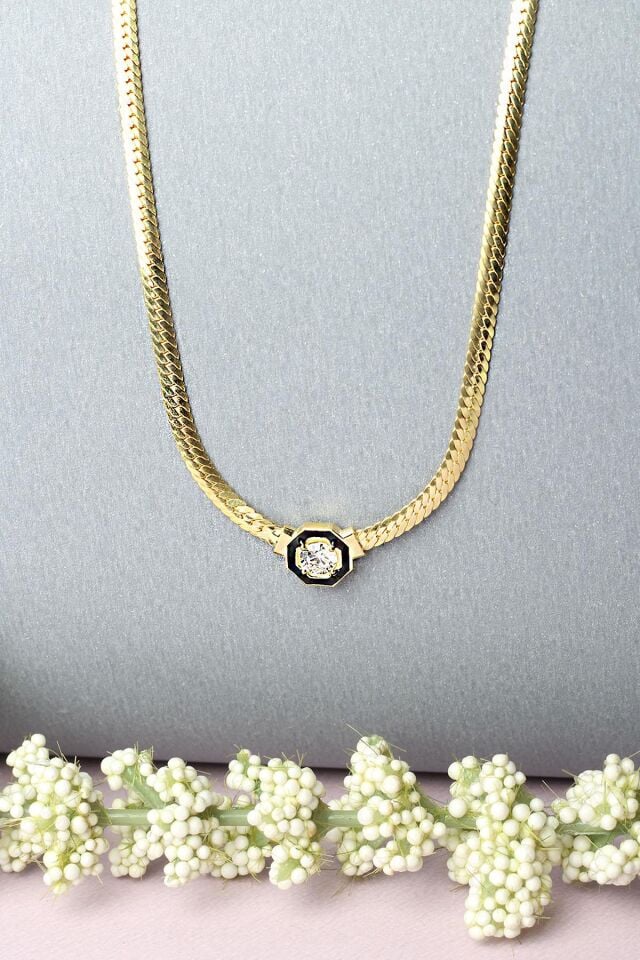 İtalyan Yassı Kolye 925 Ayar Gümüş Zincir Kolye