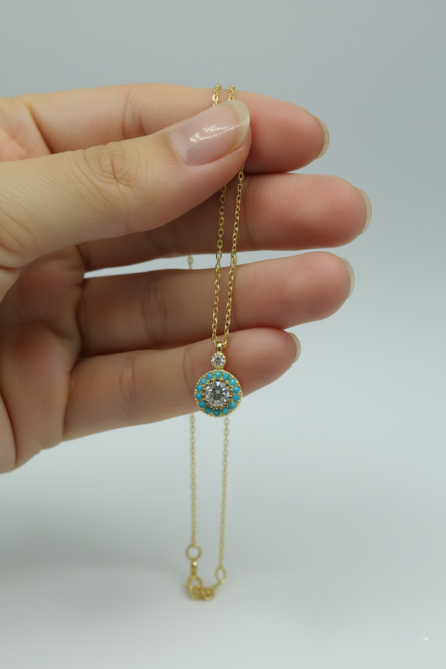 Firuzeli İlizyon Kolye