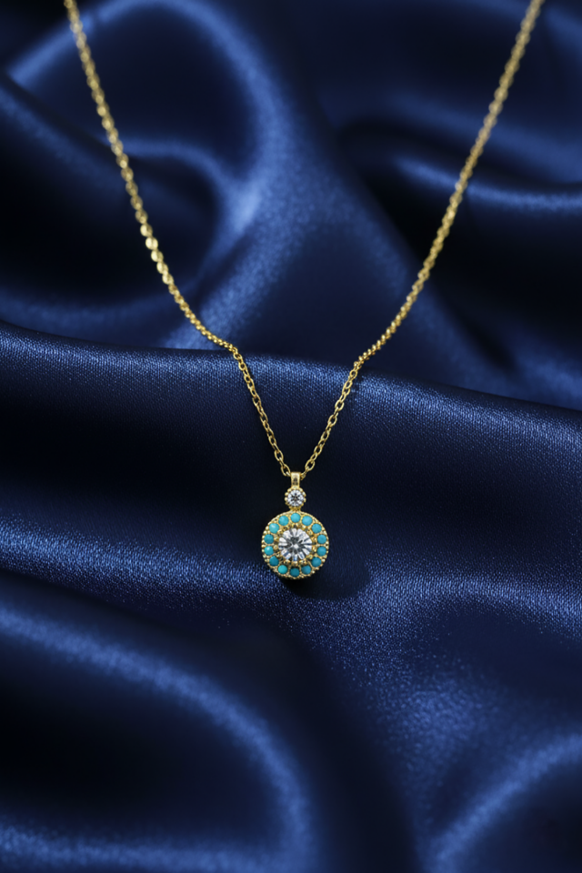 Firuzeli İlizyon Kolye