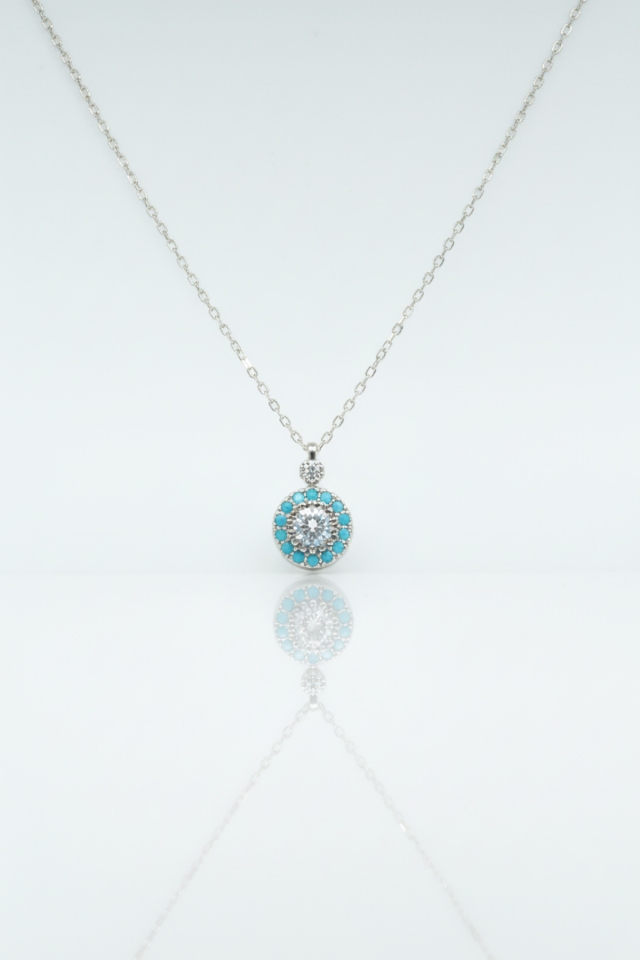 Firuzeli İlizyon Kolye