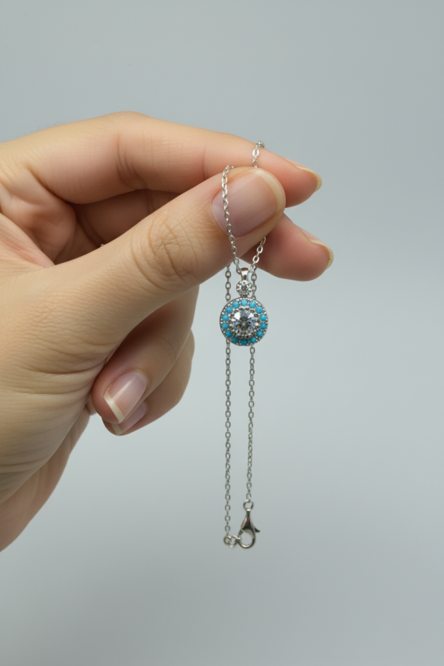 Firuzeli İlizyon Kolye