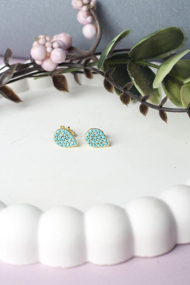 Damla Küpe Gümüş 925 Ayar Gümüş Küpe