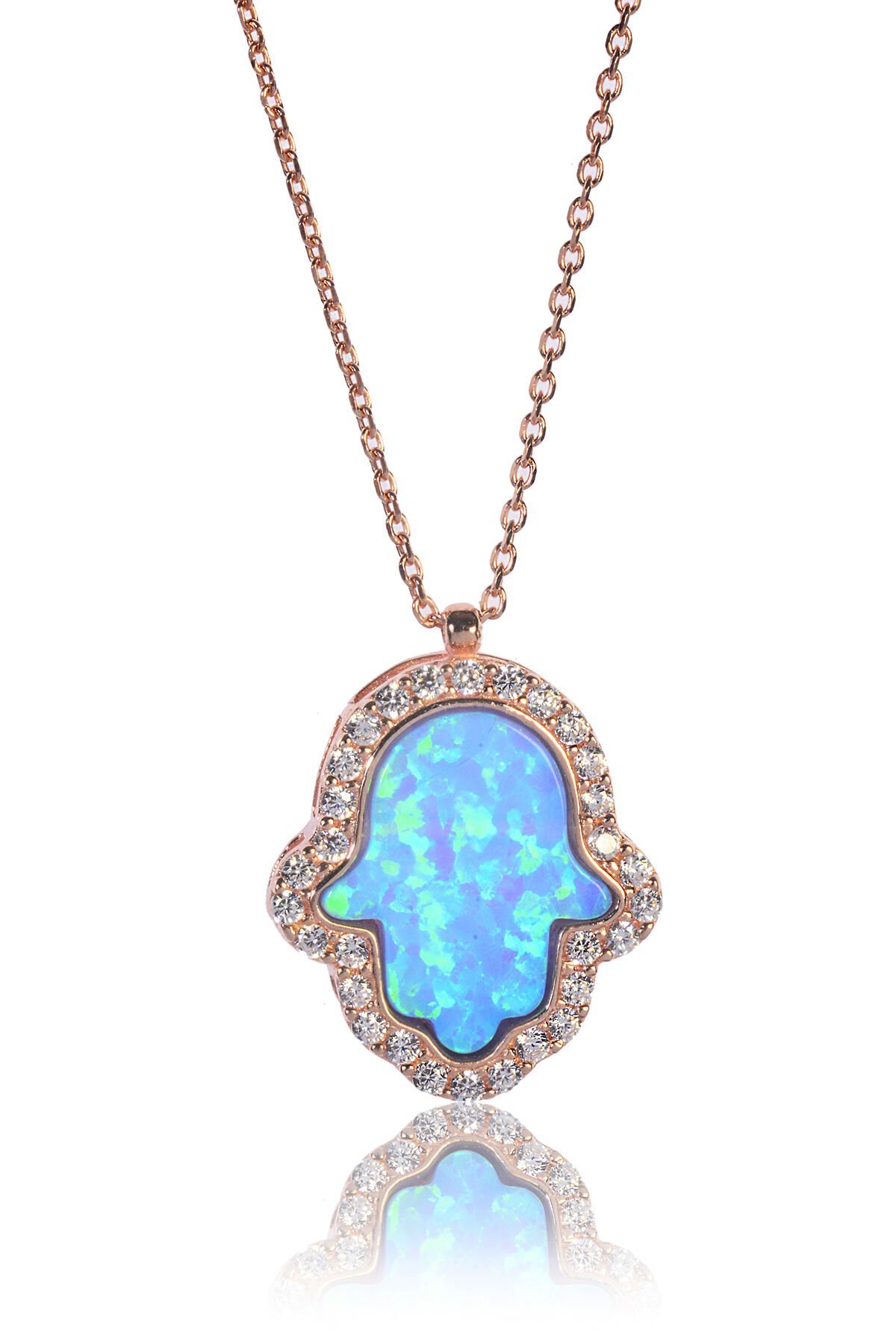 Opal Fatma'nın Eli Kolye - Rose