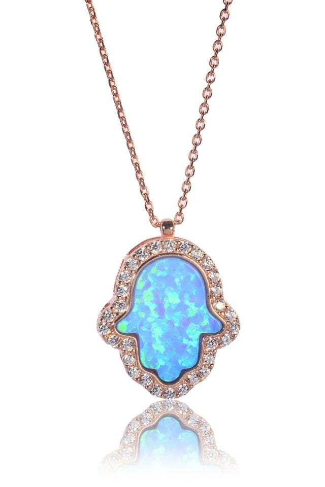 Opal Fatma'nın Eli Kolye - Rose